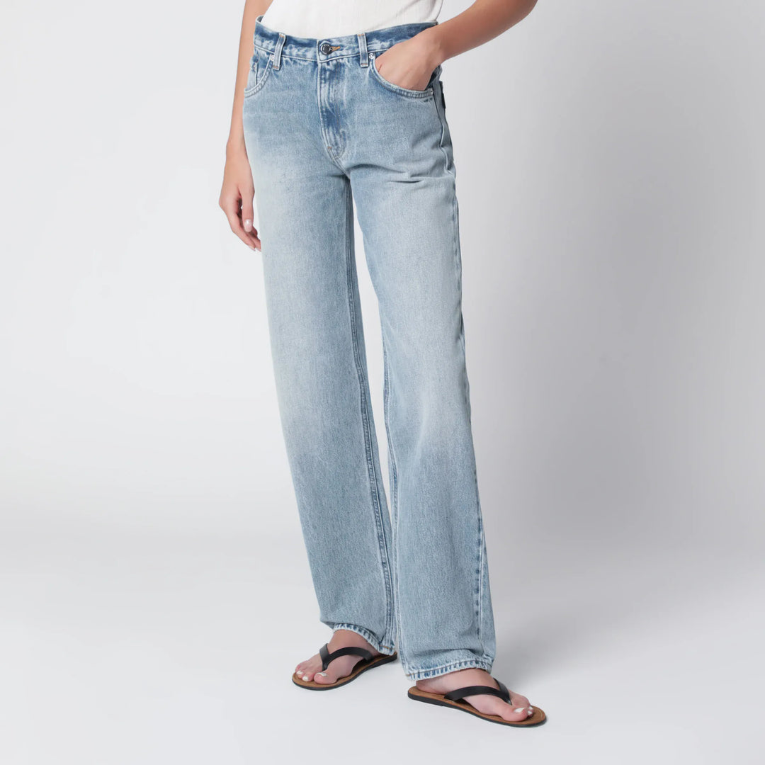 HAIKURE - Lisa straight-leg jeans in cotton denim, light blue Brand Apparel & Accessories > Clothing > Pants 24