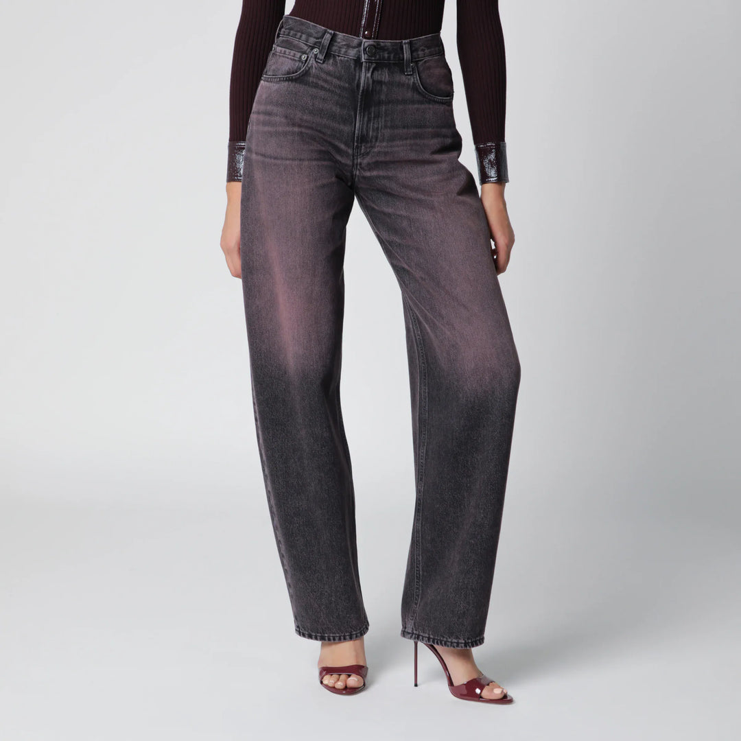 HAIKURE - Washed black-pink denim jeans Brand Apparel & Accessories > Clothing > Pants 24