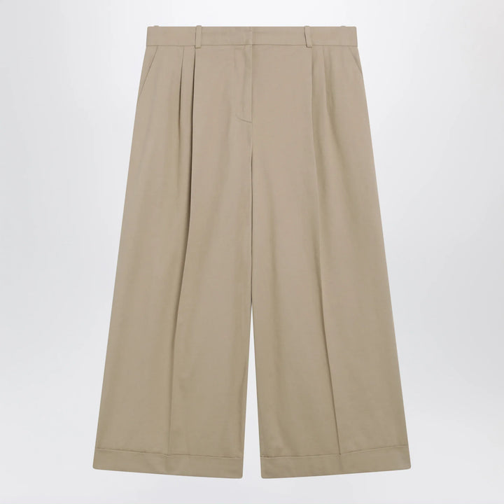 The Row - Pleated culotte pants in cotton blend, beige Brand Apparel &amp; Accessories > Clothing > Pants 6 US
