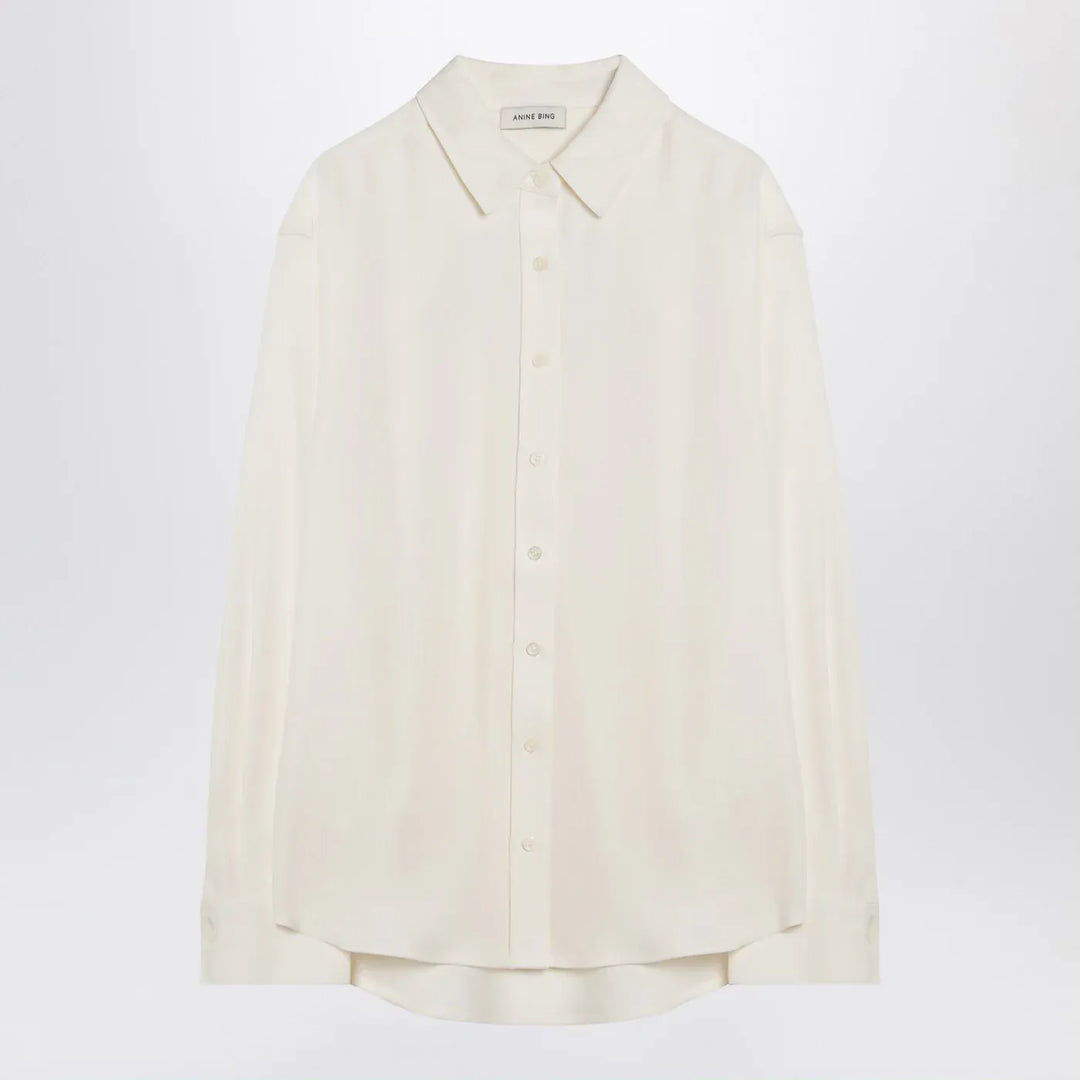ANINE BING - Ivory Braxton shirt Brand Apparel & Accessories > Clothing > Shirts & Tops M