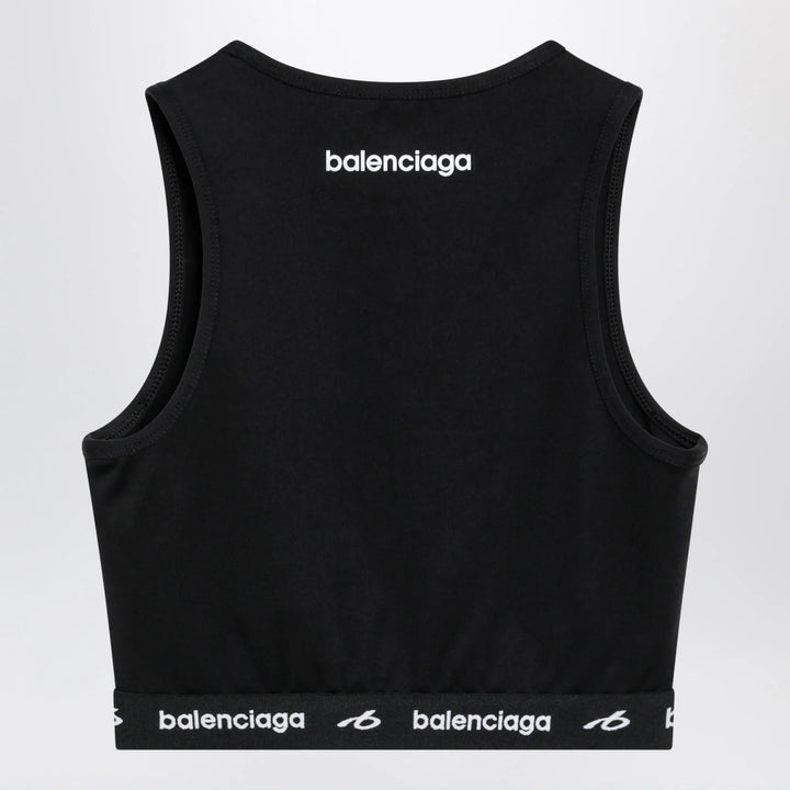 Balenciaga - Techwear bra top in black technical fabric Brand Apparel &amp; Accessories > Clothing > Shirts &amp; Tops