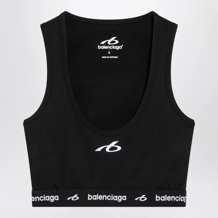 Balenciaga - Techwear bra top in black technical fabric Brand Apparel &amp; Accessories > Clothing > Shirts &amp; Tops