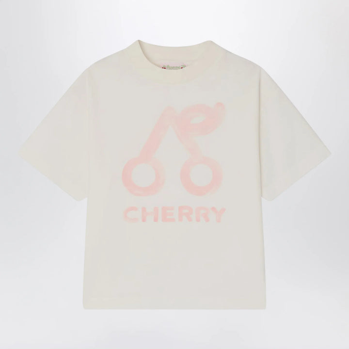 Bonpoint - Lele white T-shirt with cherry print Brand Apparel &amp; Accessories > Clothing > Shirts &amp; Tops 12