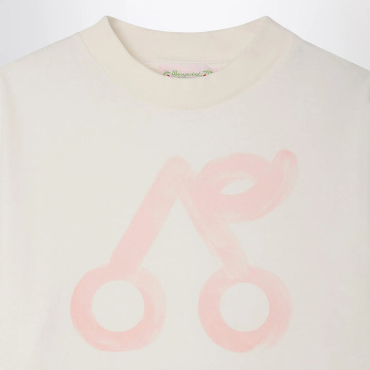 Bonpoint - Lele white T-shirt with cherry print Brand Apparel &amp; Accessories > Clothing > Shirts &amp; Tops
