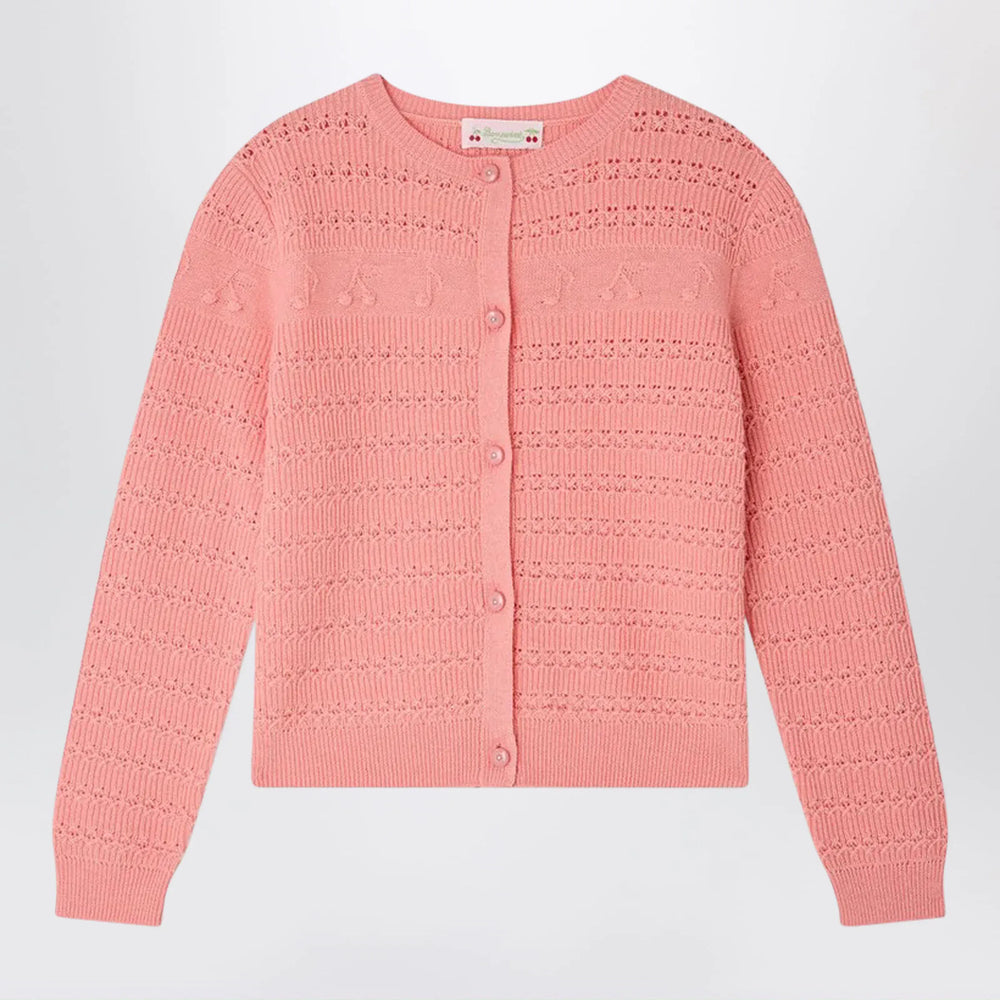 Bonpoint - Mia cardigan with cherries and musical notes in wool blend Brand Apparel & Accessories > Clothing > Shirts & Tops