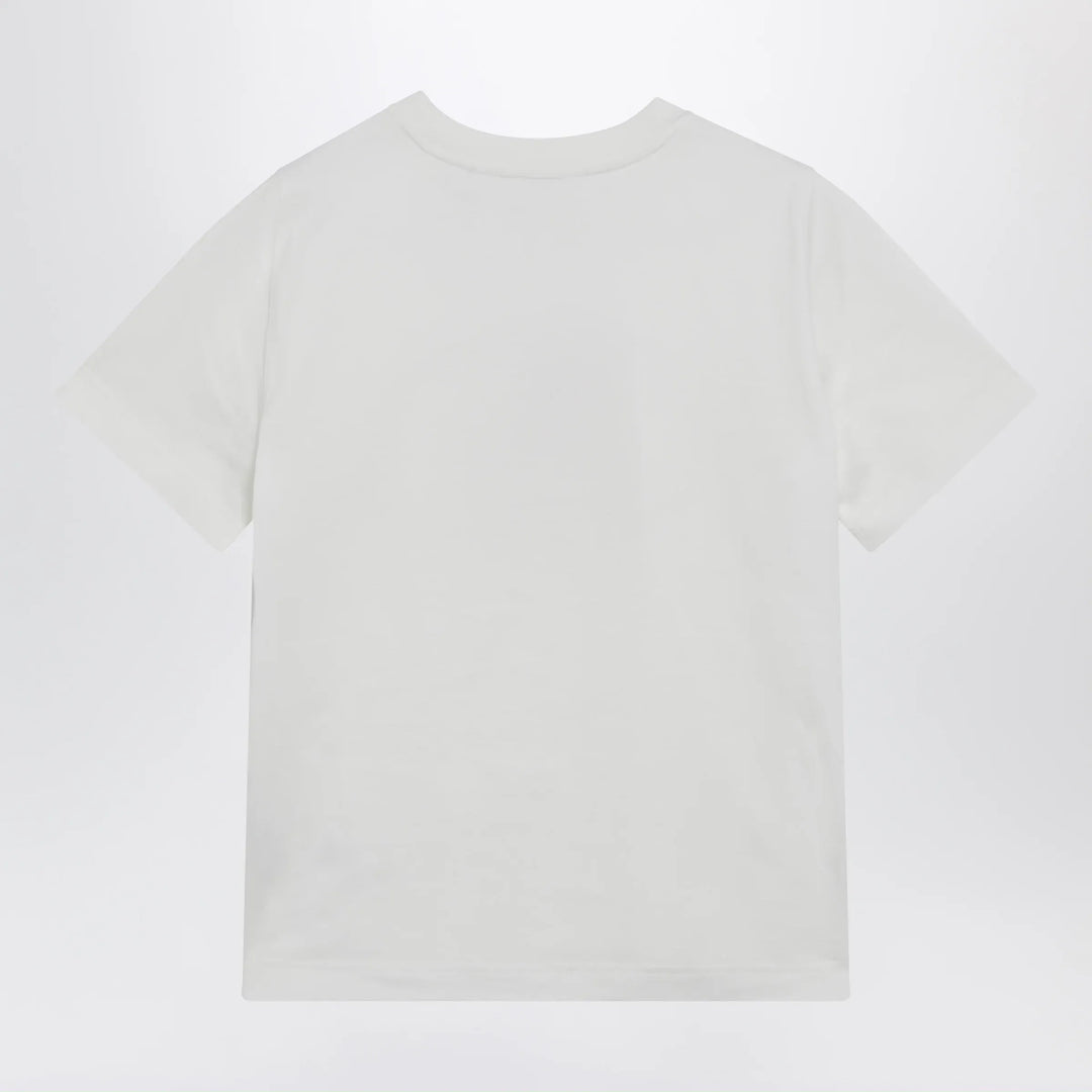 Burberry - White T-shirt with Knight Stamp Brand Apparel &amp; Accessories > Clothing > Shirts &amp; Tops XS