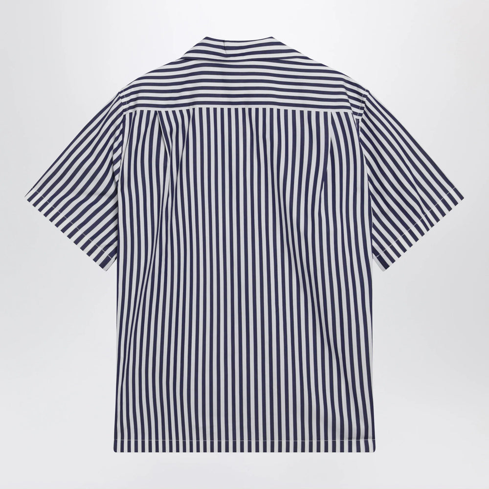 Dolce&Gabbana - Hawaii collar striped poplin shirt in multicolor Brand Apparel & Accessories > Clothing > Shirts & Tops 39