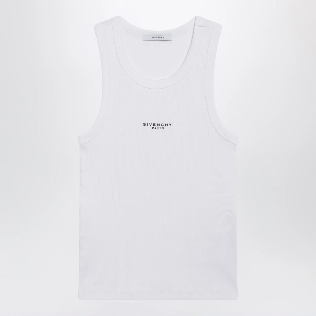 Givenchy - White slim-fit tank top with logo Brand Apparel &amp; Accessories > Clothing > Shirts &amp; Tops