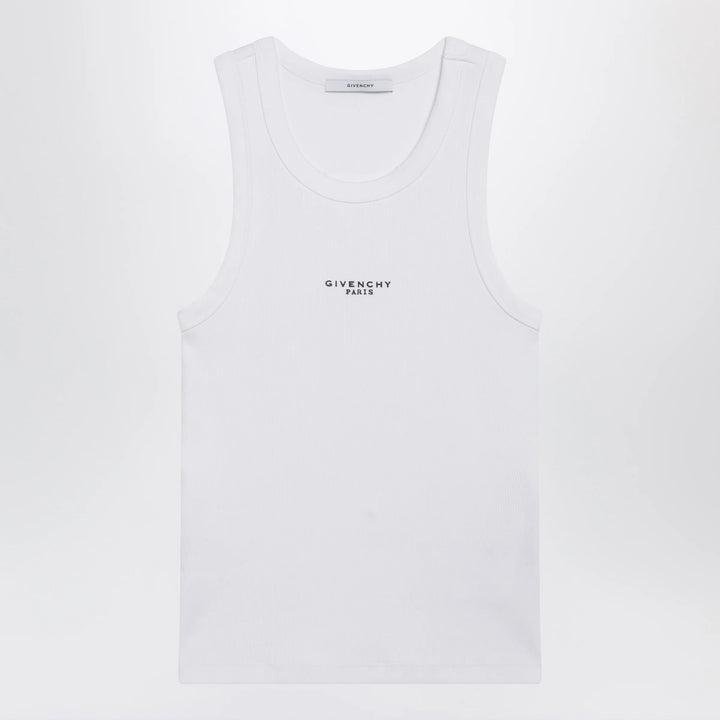 Givenchy - White slim-fit tank top with logo Brand Apparel &amp; Accessories > Clothing > Shirts &amp; Tops