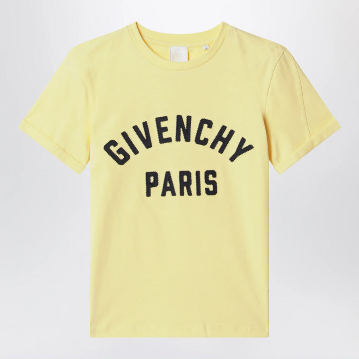 Givenchy - Yellow T-shirt with embroidered logo Brand Apparel &amp; Accessories > Clothing > Shirts &amp; Tops 4