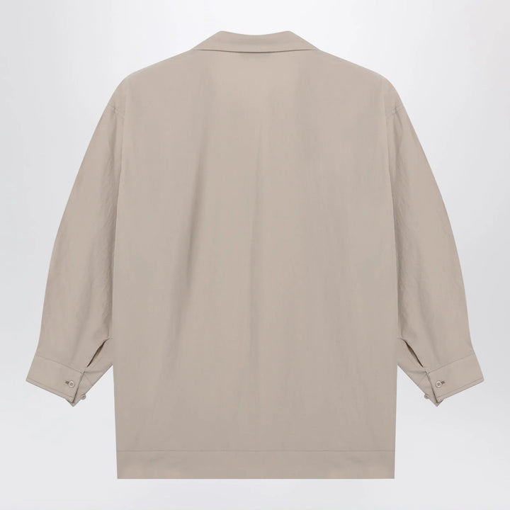LEMAIRE - Greige blouse with scarf Brand Apparel &amp; Accessories > Clothing > Shirts &amp; Tops