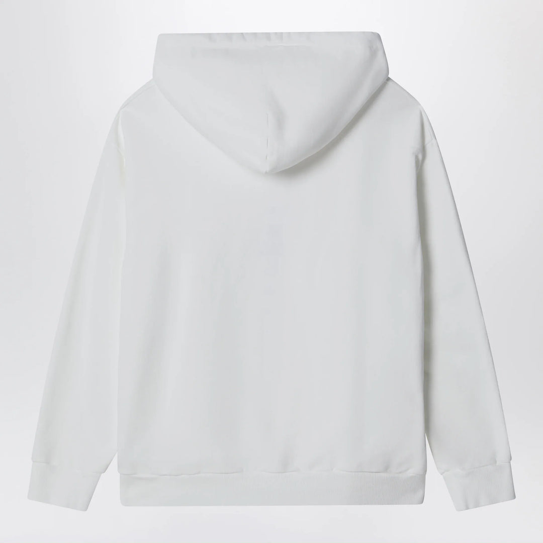 MM6 Maison Margiela - White cotton hoodie Brand Apparel &amp; Accessories > Clothing > Shirts &amp; Tops