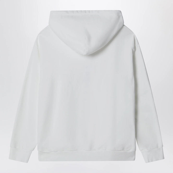 MM6 Maison Margiela - White cotton hoodie Brand Apparel &amp; Accessories > Clothing > Shirts &amp; Tops