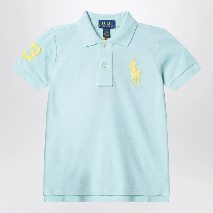 Polo Ralph Lauren - Light blue polo shirt with embroidered logo Brand Apparel &amp; Accessories > Clothing > Shirts &amp; Tops S