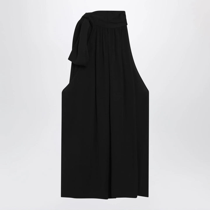 Valentino - Black silk top with neck bow Brand Apparel &amp; Accessories > Clothing > Shirts &amp; Tops
