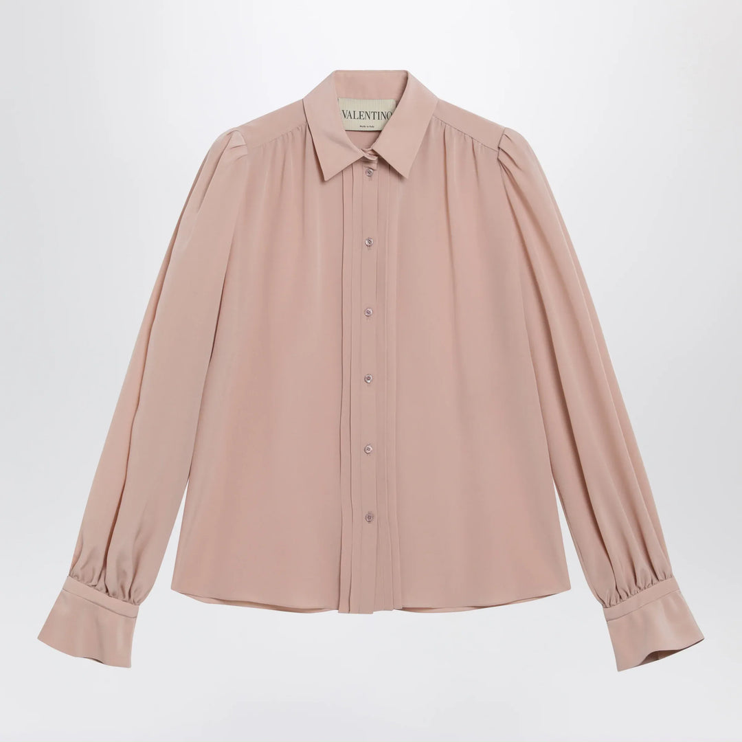 Valentino - Pink silk shirt Brand Apparel & Accessories > Clothing > Shirts & Tops 40  IT