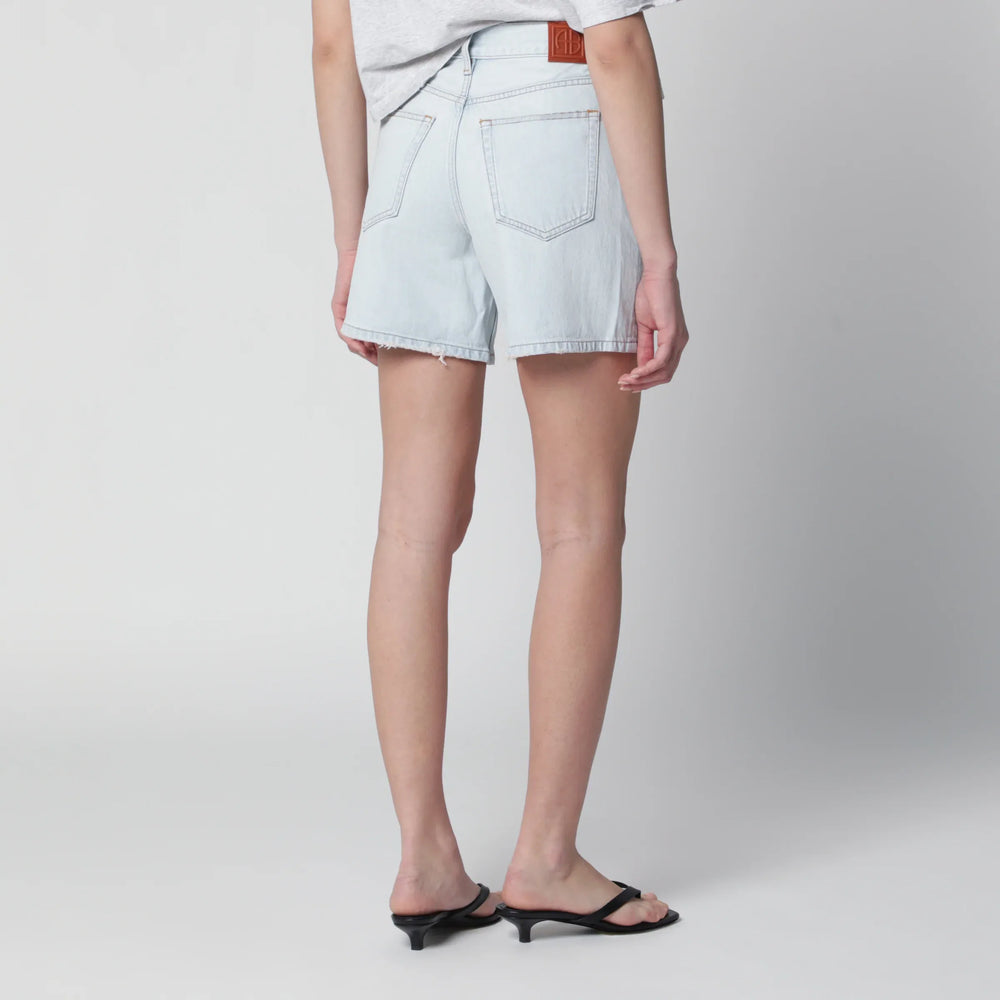 ANINE BING - Light blue denim shorts Brand Apparel & Accessories > Clothing > Shorts