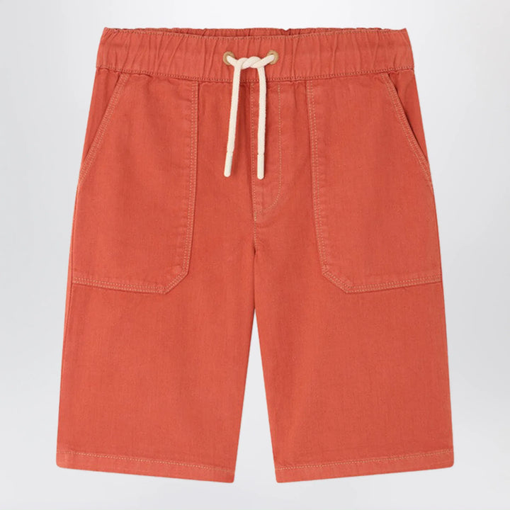 Bonpoint - Syl grenadine red bermuda shorts Brand Apparel &amp; Accessories > Clothing > Shorts