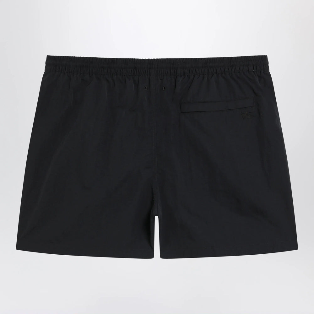 Burberry - Slim-fit swim shorts with Check trim in black nylon Brand Apparel & Accessories > Clothing > Shorts