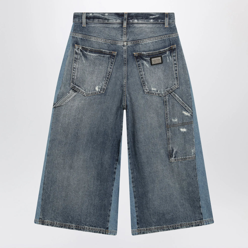 Dolce&Gabbana - Multicolour denim bermuda shorts Brand Apparel & Accessories > Clothing > Shorts 38  IT