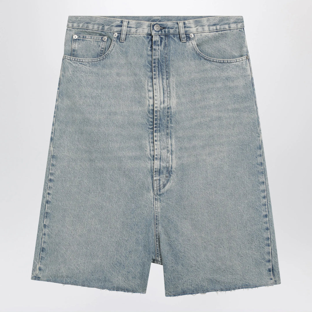 Maison Margiela - Low-crotch denim bermuda shorts in ice blue Brand Apparel &amp; Accessories > Clothing > Shorts 30