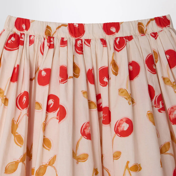 Bonpoint - Suzon écru skirt with cherry print Brand Apparel &amp; Accessories > Clothing > Skirts 4