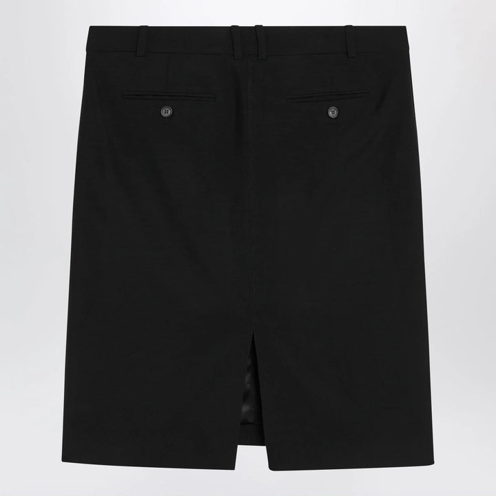Ferragamo - Black wool and mohair skirt Brand Apparel &amp; Accessories > Clothing > Skirts 40  IT