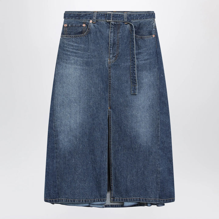 Sacai - Denim skirt in blue cotton Brand Apparel &amp; Accessories > Clothing > Skirts 2
