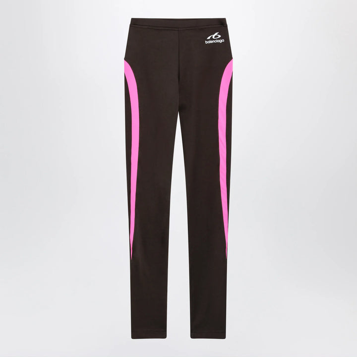 Balenciaga - Techwear leggings in khaki/neon pink technical fabric Brand Apparel &amp; Accessories > Clothing > Underwear &amp; Socks > Hosiery