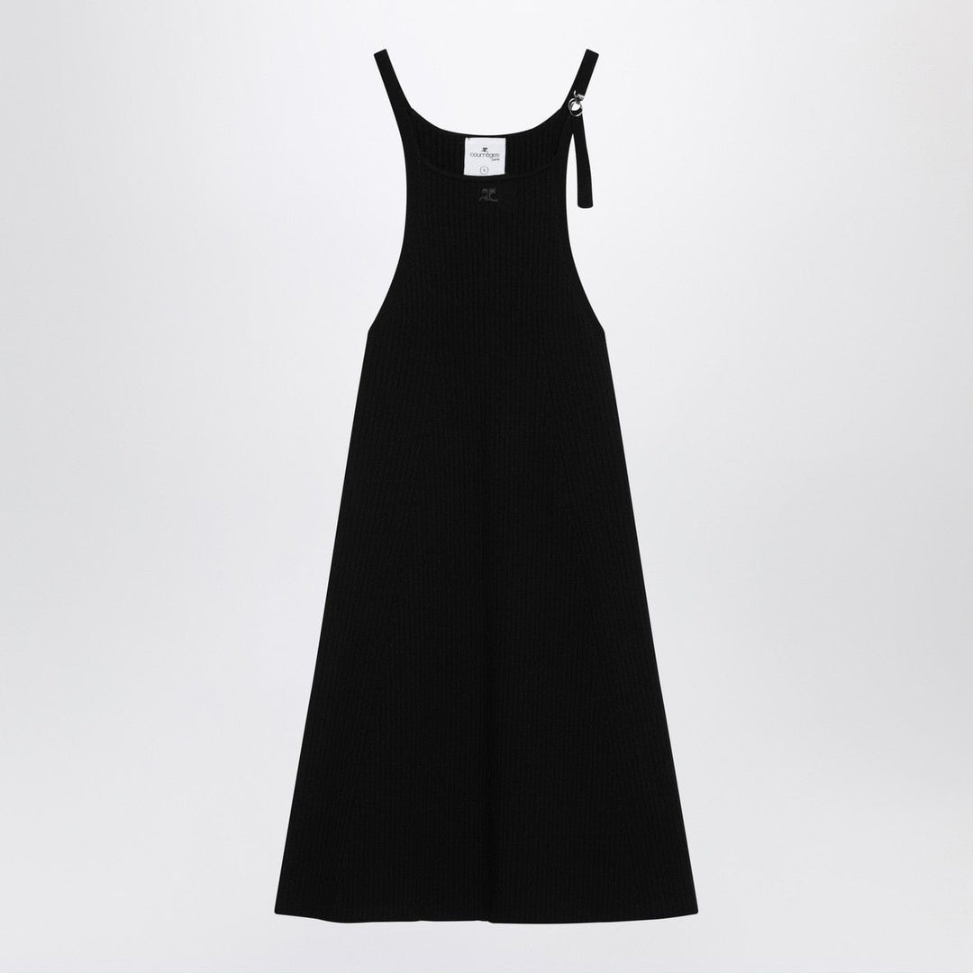 Apparel &amp; Accessories S Courrèges - Black ribbed mini dress Brand