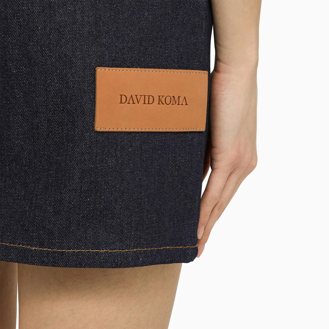 David Koma - Blue denim mini dress with mirrors Brand Apparel &amp; Accessories 6 UK