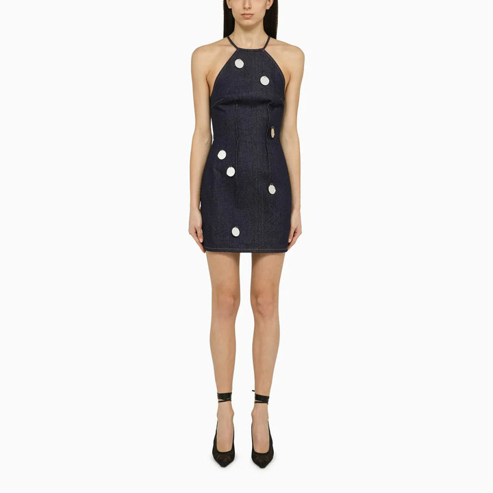 David Koma - Blue denim mini dress with mirrors Brand Apparel &amp; Accessories 6 UK