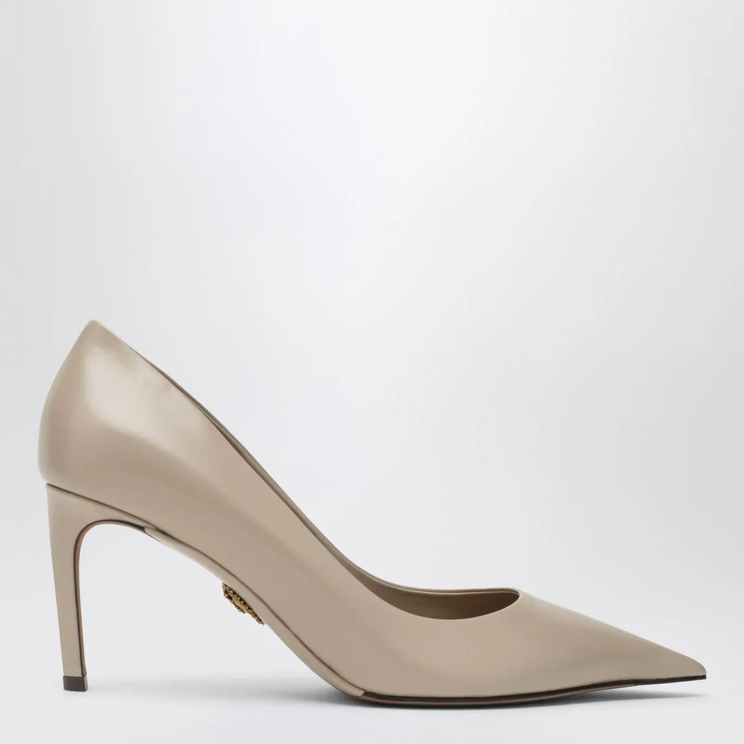 Dolce&amp;Gabbana - Beige calfskin décolleté devotion Brand Apparel &amp; Accessories