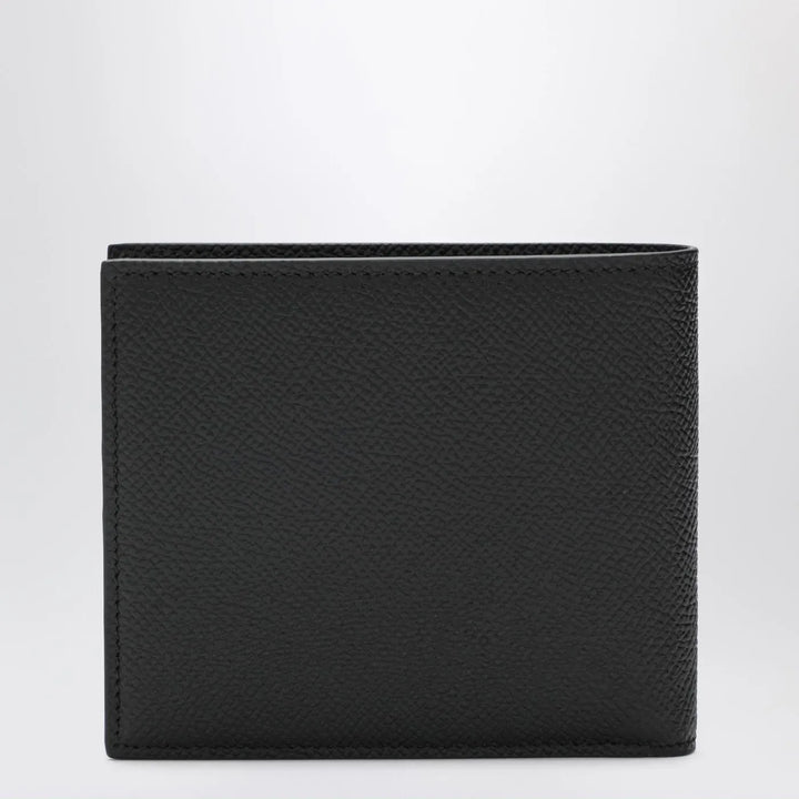 Dolce&amp;Gabbana - Black dauphine leather wallet with logo plaque Brand Apparel &amp; Accessories TU