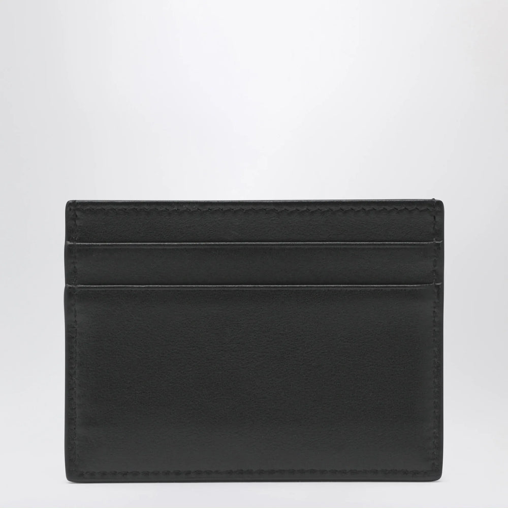 Dolce&Gabbana - Black leather card holder with DG logo Brand Apparel & Accessories TU