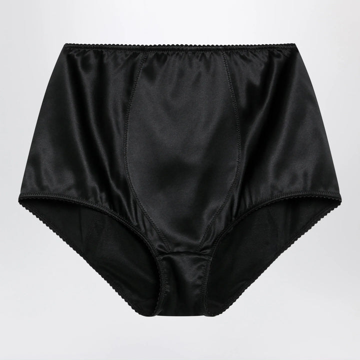 Dolce&amp;Gabbana - Black satin culottes Brand Apparel &amp; Accessories