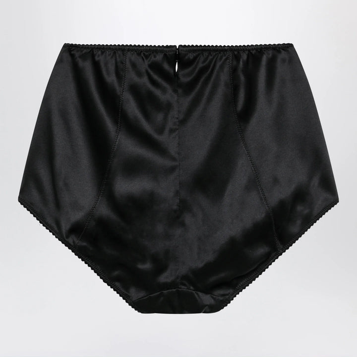 Dolce&amp;Gabbana - Black satin culottes Brand Apparel &amp; Accessories