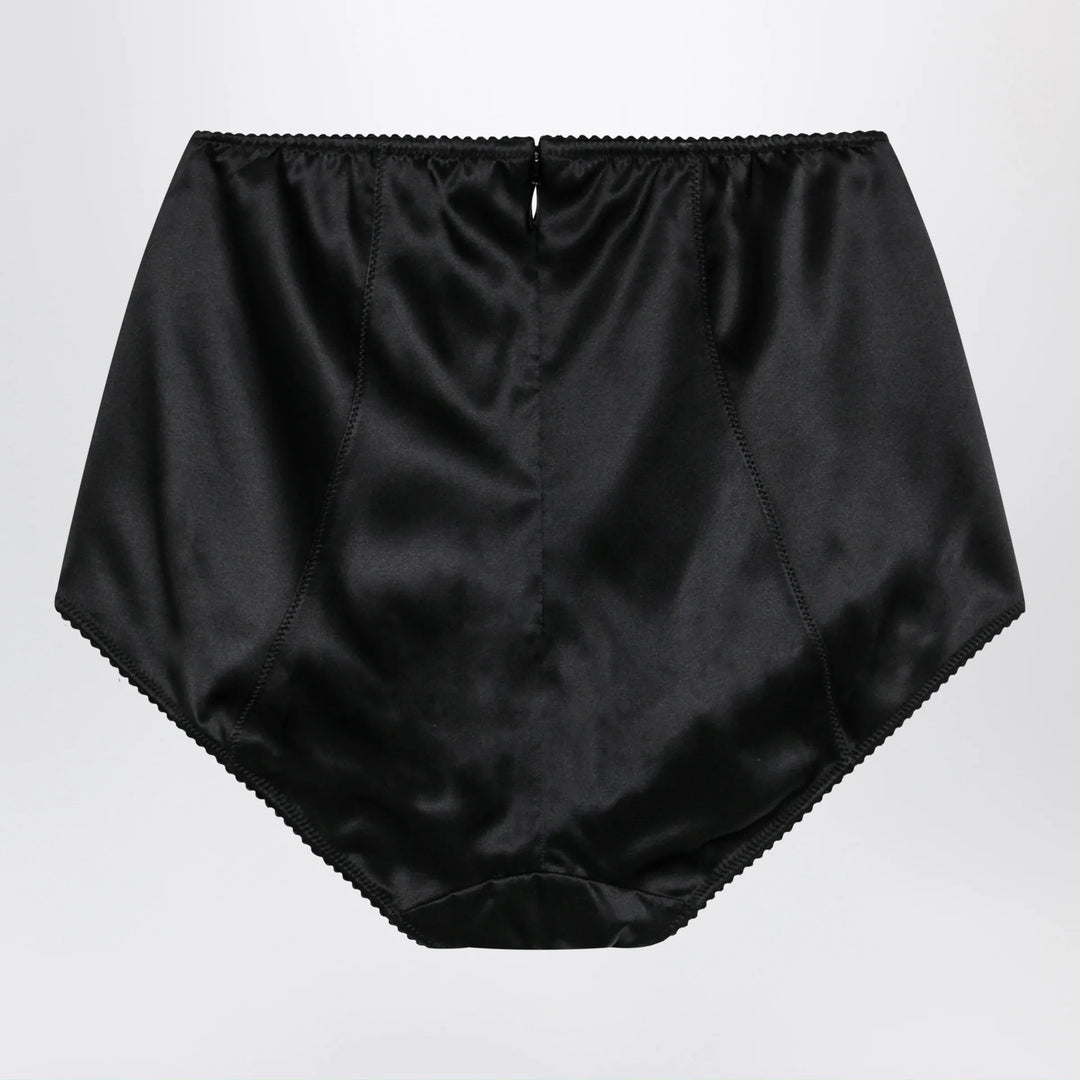Dolce&amp;Gabbana - Black satin culottes Brand Apparel &amp; Accessories