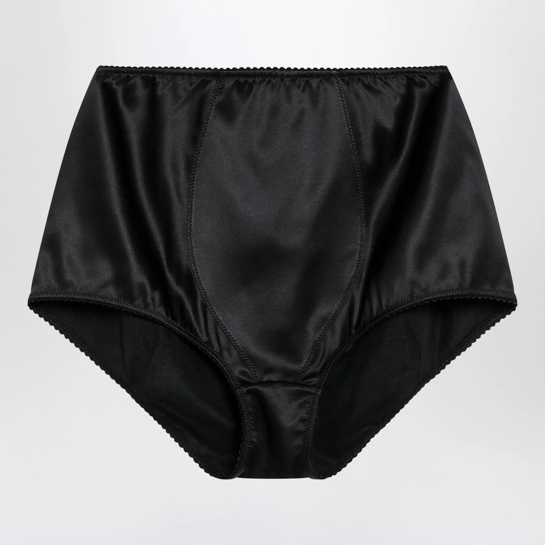 Dolce&amp;Gabbana - Black satin culottes Brand Apparel &amp; Accessories