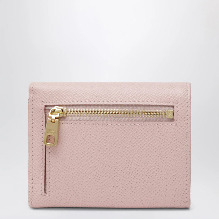 Dolce&amp;Gabbana - Blush pink Dauphine leather French flap wallet Brand Apparel &amp; Accessories TU