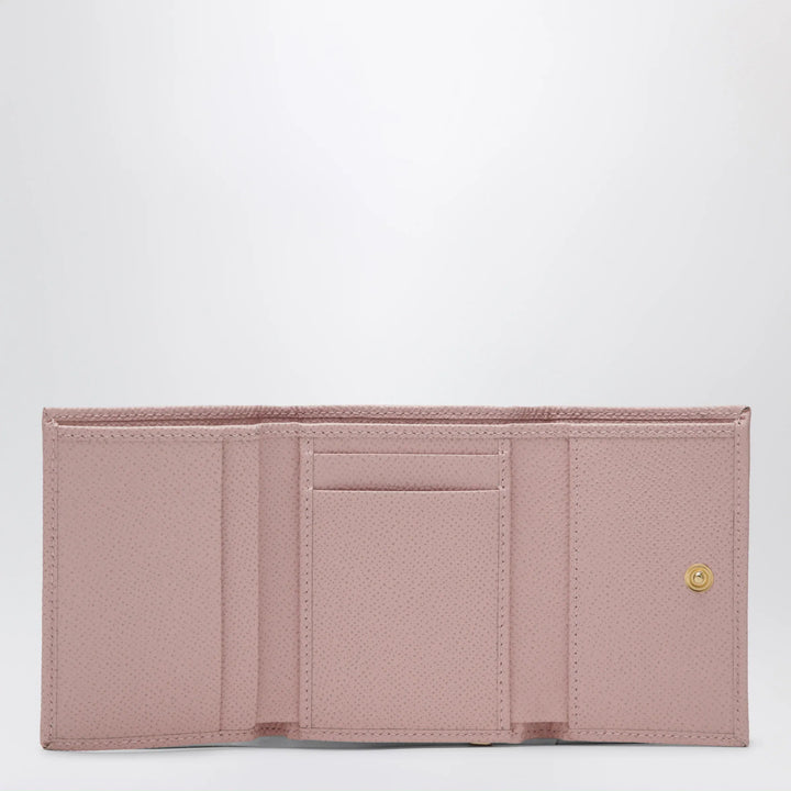 Dolce&amp;Gabbana - Blush pink Dauphine leather French flap wallet Brand Apparel &amp; Accessories TU