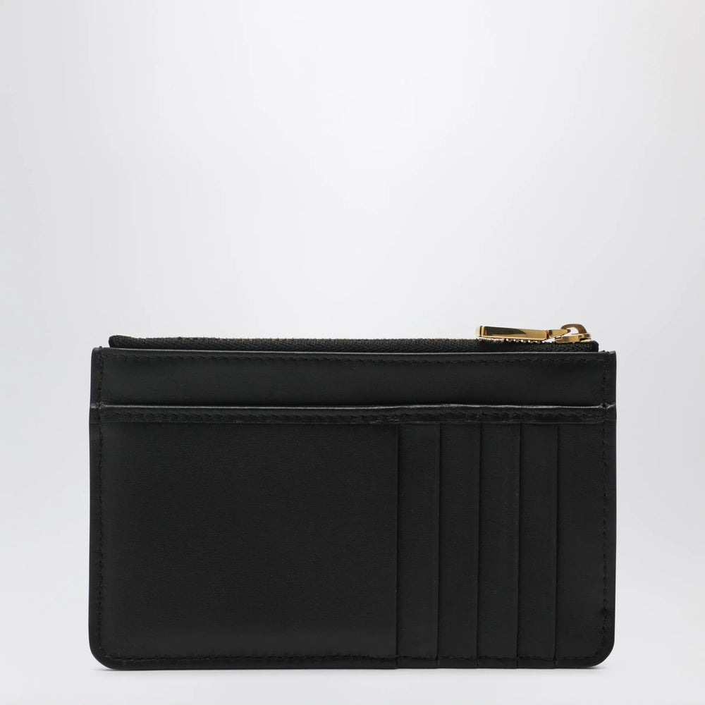 Dolce&Gabbana - Calfskin leather card holder with DG logo in black Brand Apparel & Accessories TU