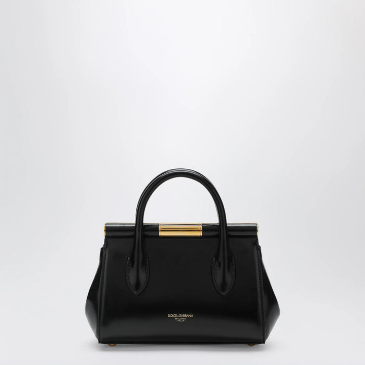 Dolce&amp;Gabbana - Marlene mini day handbag with charms in black calfskin Brand Apparel &amp; Accessories TU