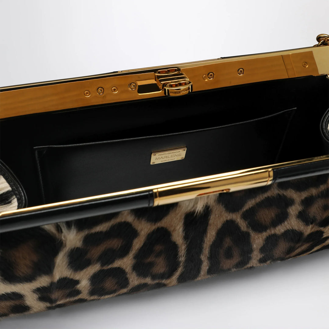Dolce&amp;Gabbana - Marlene shoulder bag in leopard-print kidskin Brand Apparel &amp; Accessories TU