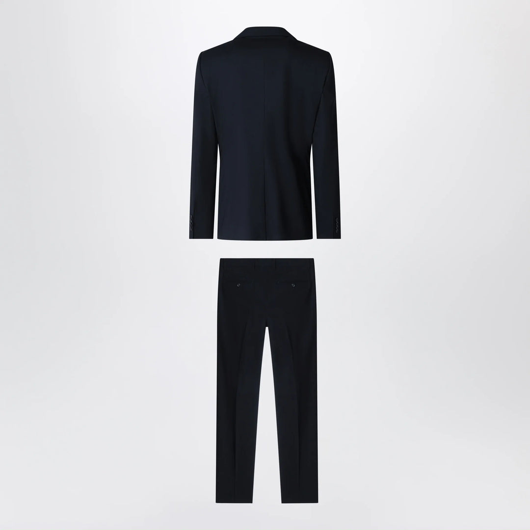 Dolce&amp;Gabbana - Martini double-breasted dress in blue stretch wool Brand Apparel &amp; Accessories