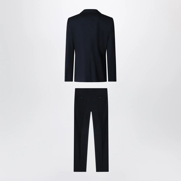 Dolce&amp;Gabbana - Martini double-breasted dress in blue stretch wool Brand Apparel &amp; Accessories