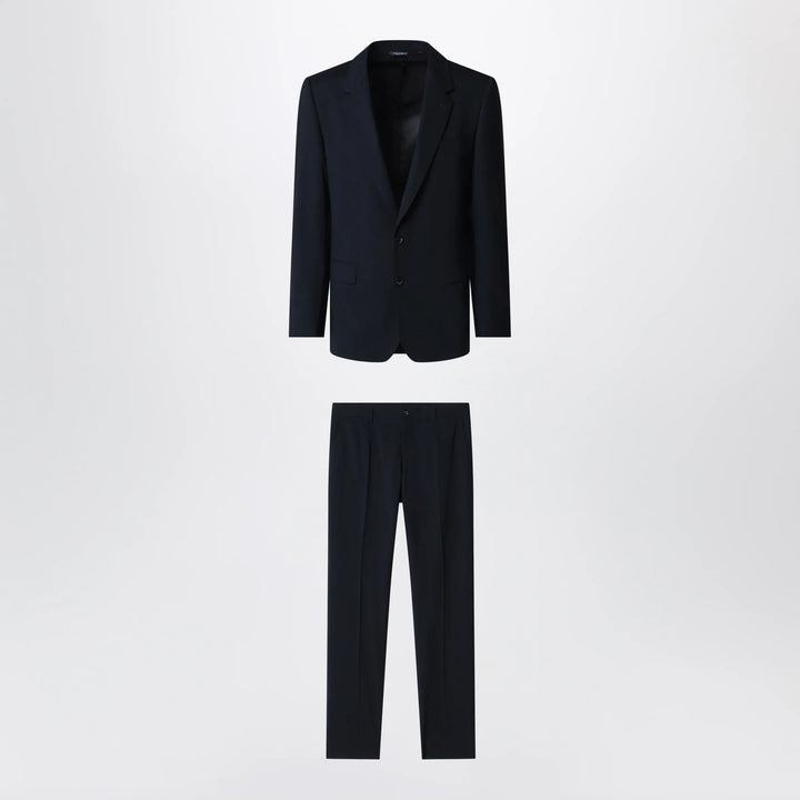 Dolce&amp;Gabbana - Martini double-breasted dress in blue stretch wool Brand Apparel &amp; Accessories 46 IT