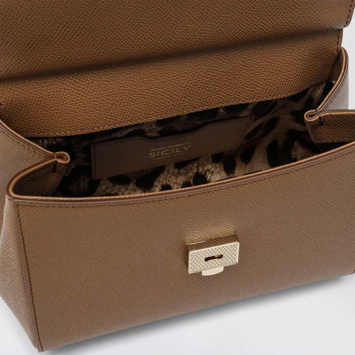 Dolce&amp;Gabbana - Medium caramel Sicily Hand Bag Brand Apparel &amp; Accessories TU