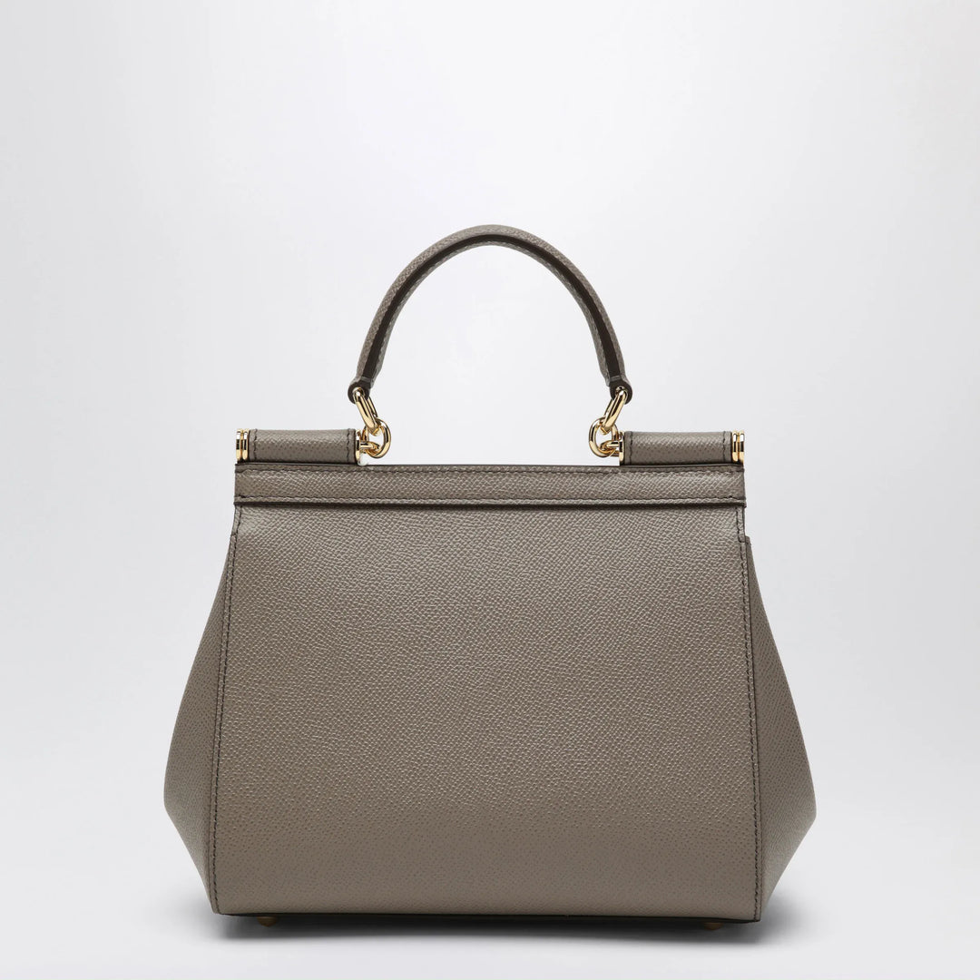 Dolce&amp;Gabbana - Medium Sicily handbag in light mud colour Brand Apparel &amp; Accessories