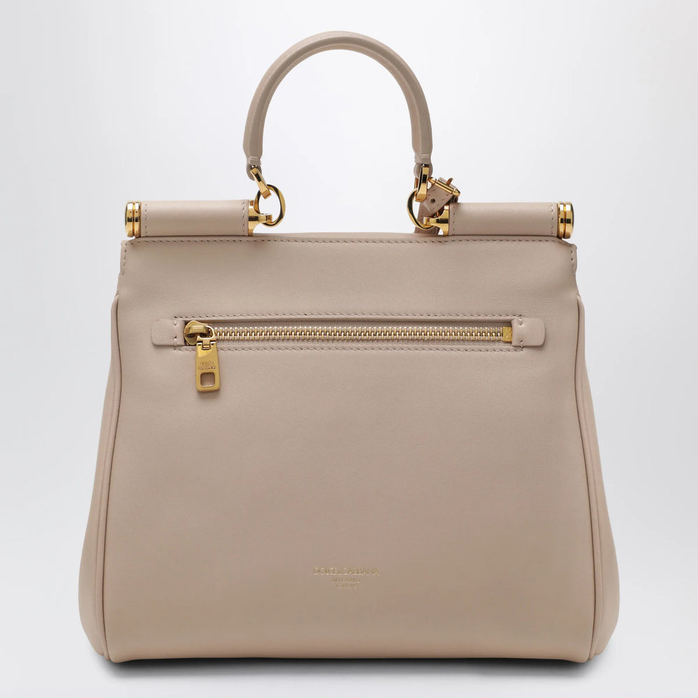 Dolce&Gabbana - My Sicily small nude-colored plongé leather bag Brand Apparel & Accessories TU